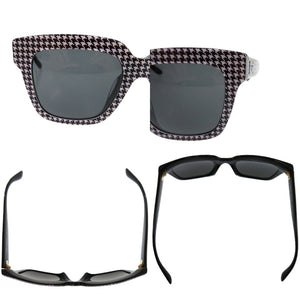 新品同様 ドルチェアンドガッバーナ ハウンドトゥース DG4286-F 3079 87 54□20 140 3N プラスチック ブラック 黒 サングラス 1178【中古】DOLCE&GABBANA