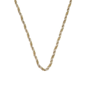 ティファニー ツイスト スクリュー チェーン シルバー925 K18イエローゴールド シルバー ネックレス 1210【中古】TIFFANY&Co.