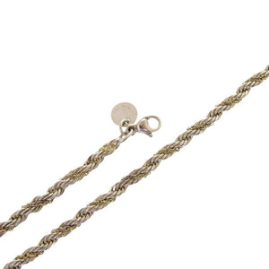 ティファニー ツイスト スクリュー チェーン シルバー925 K18イエローゴールド シルバー ネックレス 1210【中古】TIFFANY&Co.