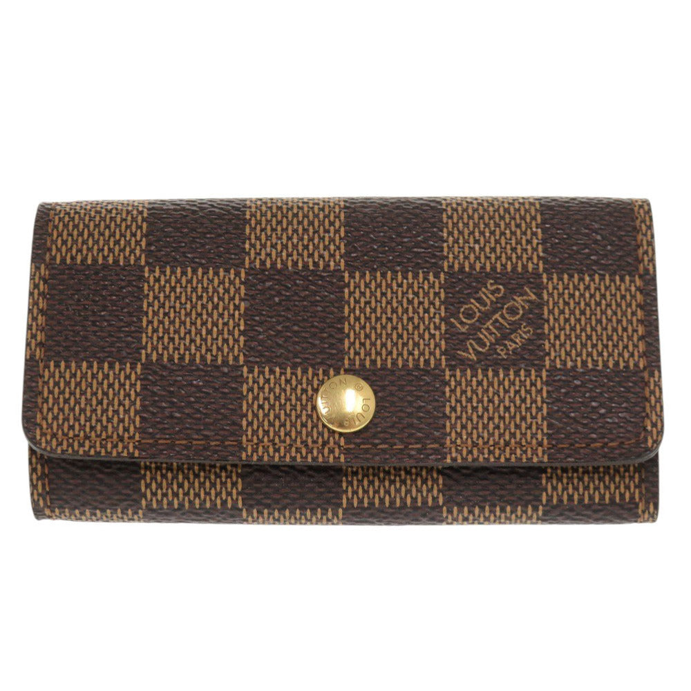 美品 ルイ ヴィトン ミュルティクレ4 ダミエ N62631 ブラウン キーケース LV 1246【中古】LOUIS VUITTON