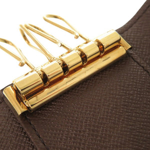 美品 ルイ ヴィトン ミュルティクレ4 ダミエ N62631 ブラウン キーケース LV 1246【中古】LOUIS VUITTON