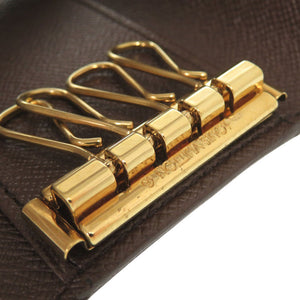 美品 ルイ ヴィトン ミュルティクレ4 ダミエ N62631 ブラウン キーケース LV 1246【中古】LOUIS VUITTON