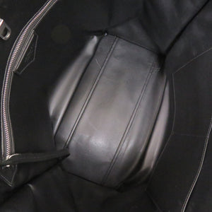 美品 モンブラン カーフレザー ブラック トートバッグ 黒 1258【中古】MONTBLANC