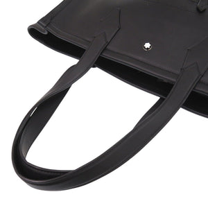 美品 モンブラン カーフレザー ブラック トートバッグ 黒 1258【中古】MONTBLANC