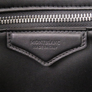 美品 モンブラン カーフレザー ブラック トートバッグ 黒 1258【中古】MONTBLANC