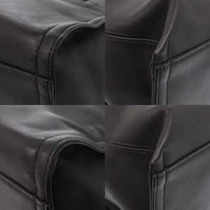 美品 モンブラン カーフレザー ブラック トートバッグ 黒 1258【中古】MONTBLANC