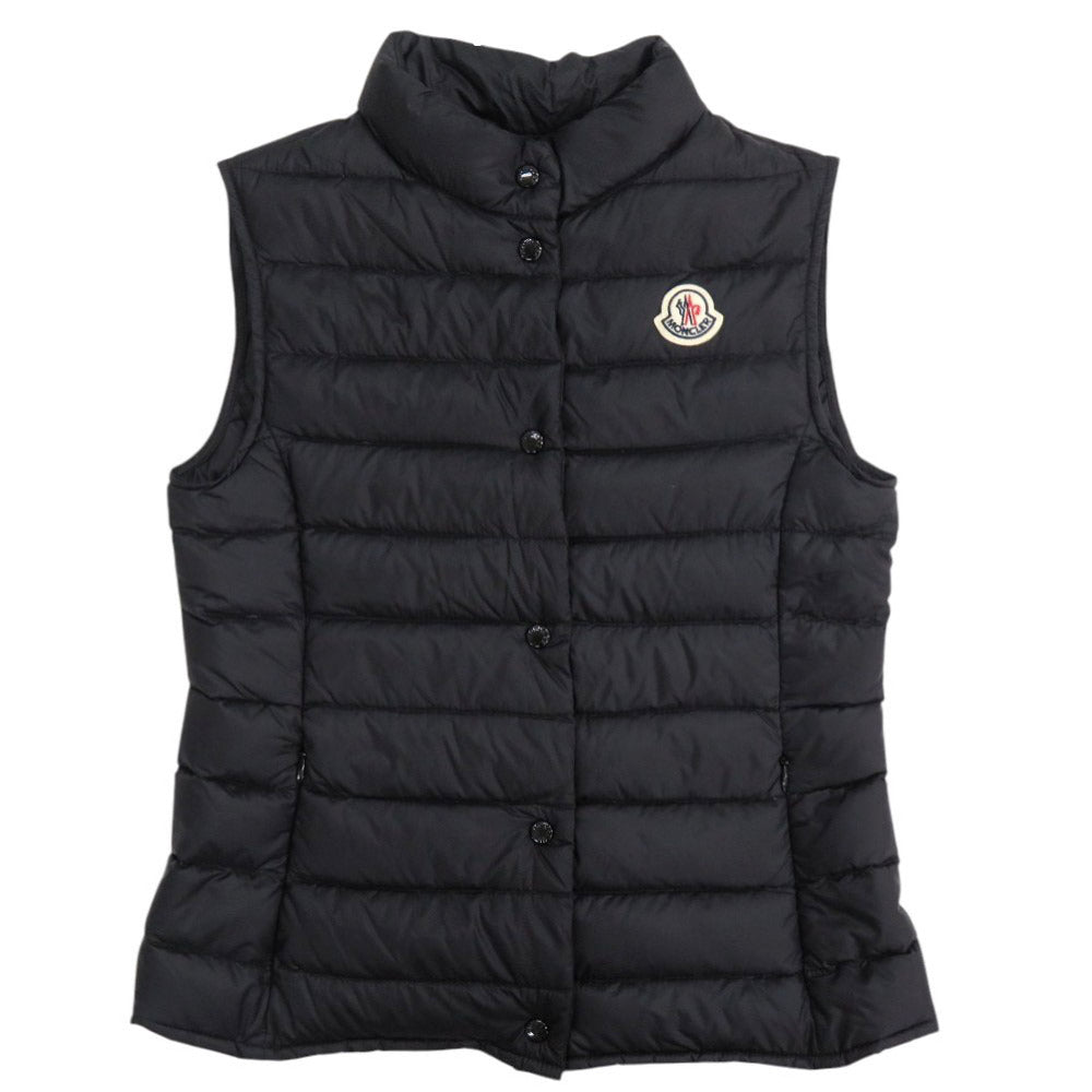 美品 モンクレール LIANE GILET サイズ12A ナイロン ブラック ダウンベスト 黒 1268【中古】MONCLER キッズ