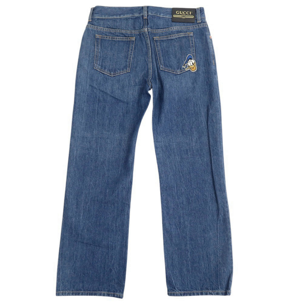 新品同様 グッチ × Disney ドナルド サイズ26 コットン ブルー デニムパンツ 1270【中古】GUCCI