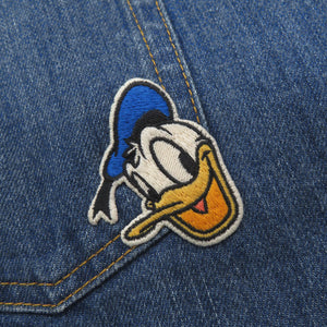 新品同様 グッチ × Disney ドナルド サイズ26 コットン ブルー デニムパンツ 1270【中古】GUCCI