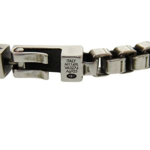 美品 ルイ ヴィトン LV テーラー モノグラム フラワー イニシャル M1149L シルバー925 黒 LV 1278【中古】LOUIS VUITTON