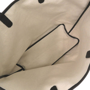 未使用品 ゴヤール サンルイPM PVCコーティングキャンバス レザー ブラック トートバッグ 黒 1288【中古】GOYARD