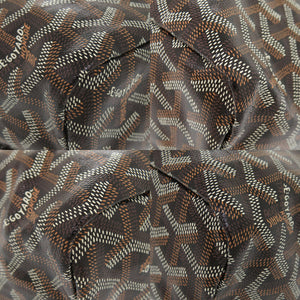 未使用品 ゴヤール サンルイPM PVCコーティングキャンバス レザー ブラック トートバッグ 黒 1288【中古】GOYARD