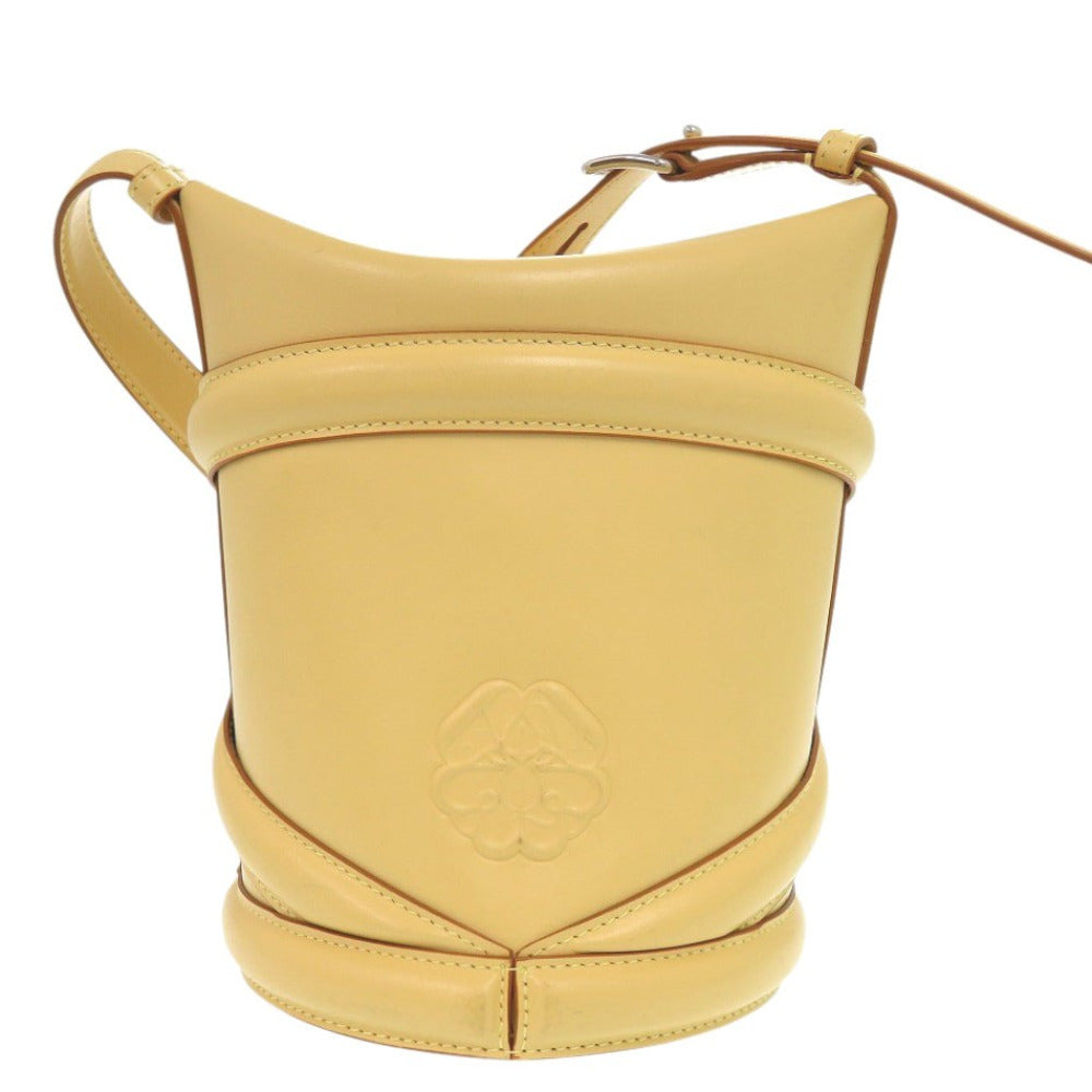 美品 アレキサンダーマックイーン 6029SS 656467 レザー イエロー ショルダーバッグ 1295【中古】Alexander McQueen