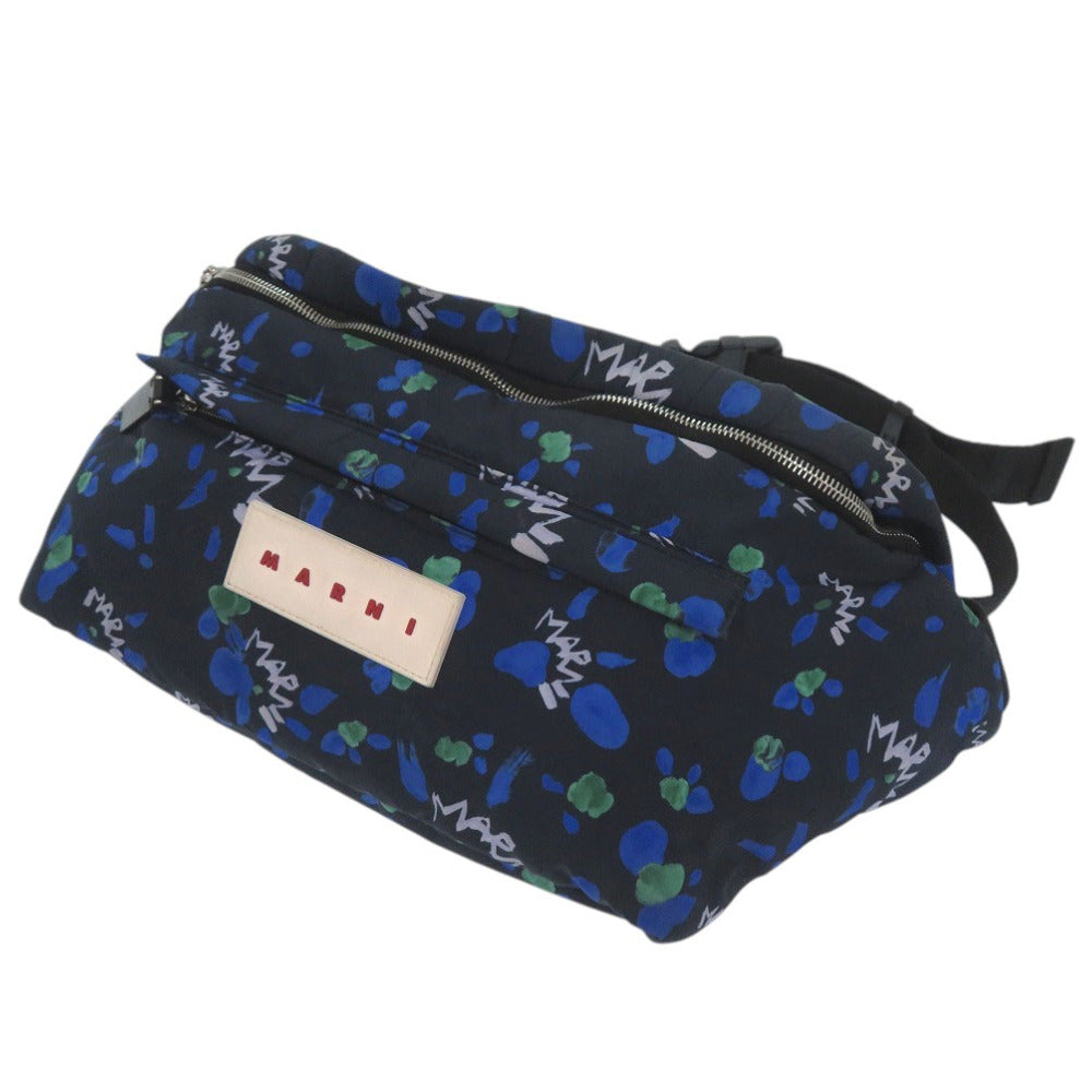 美品 マルニ パフ Puff ベルトバッグ クロスボディバッグ 斜め掛け MUMQ0021U1 P6484 00B80 ウエストバッグ ナイロン マルチカラー 1299【中古】MARNI