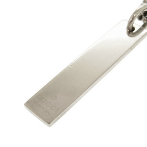 美品 グッチ プレート ダブルボールチェーン シルバー925 ネックレス ペンダント 1303【中古】GUCCI