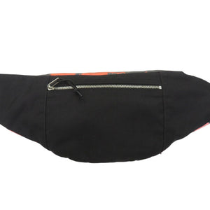 美品 サンローランパリ パームツリー柄 ボディバッグ 581375 ウエストバッグ ナイロン オレンジ 1318【中古】SAINT LAURENT PARIS