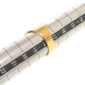 美品 バレンシアガ エッフェル塔 メタル #58 ゴールド リング 指輪 1356【中古】BALENCIAGA