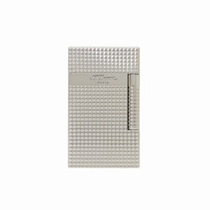 新品同様 デュポン ル グラン デュポン ダイヤモンドヘッド C23011 パラジウム 2 in 1 ガスライター シルバー 1408【中古】ST Dupont