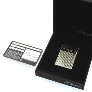 新品同様 デュポン ル グラン デュポン ダイヤモンドヘッド C23011 パラジウム 2 in 1 ガスライター シルバー 1408【中古】ST Dupont
