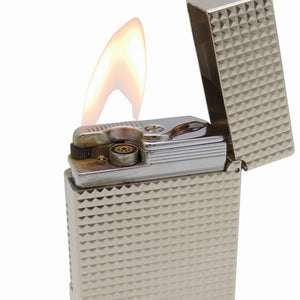 新品同様 デュポン ル グラン デュポン ダイヤモンドヘッド C23011 パラジウム 2 in 1 ガスライター シルバー 1408【中古】ST Dupont