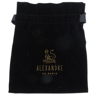 美品 アレクサンドルドゥパリ リボンカチューシャ ファブリック ネイビー 紺 その他アクセサリー 1409【中古】Alexandre De Paris