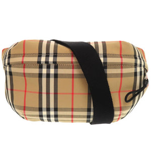 新品同様 バーバリー 8010430 コットン ポリエステル ベージュ ウエストバッグ 1427【中古】BURBERRY