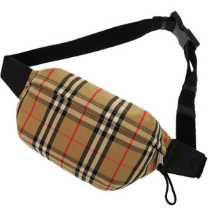 新品同様 バーバリー 8010430 コットン ポリエステル ベージュ ウエストバッグ 1427【中古】BURBERRY