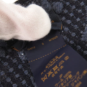 ルイ ヴィトン マフラー モノグラム クラシック M78525 ウール ブルーマリーヌ マフラー LV 1434【中古】LOUIS VUITTON