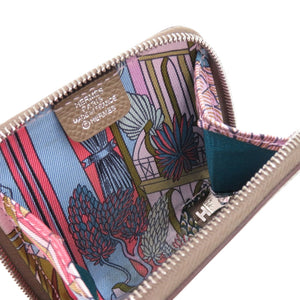 美品 エルメス アザップ シルクイン コンパクト ミニ H069647CK AI ヴォーエプソン エトゥープ Z刻印 コインケース 1456【中古】HERMES