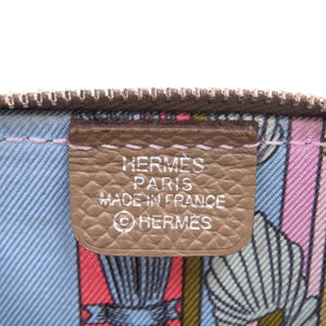 美品 エルメス アザップ シルクイン コンパクト ミニ H069647CK AI ヴォーエプソン エトゥープ Z刻印 コインケース 1456【中古】HERMES