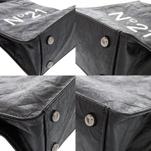 美品 ヌメロ ヴェントゥーノ N°21 PVC ブラック ショルダーバッグ 黒 1469【中古】