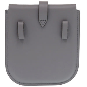 美品 バーバリー ウエストポーチ レザー グレー 灰 ウエストバッグ 1475【中古】BURBERRY