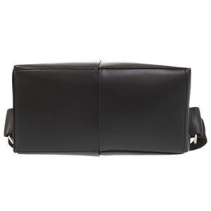 美品 ボッテガヴェネタ アルコ マキシイントレチャート ポーチ付き レザー ブラック リュック デイパック 黒 1488【中古】BOTTEGAVENETA