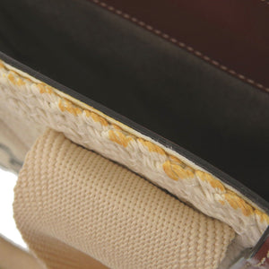 新品同様 クロエ WOODY ウッディ ミディアム トートバッグ CHC22SS397 レザー/リネンキャンバス ベージュ ハンドバッグ 1517【中古】Chloe