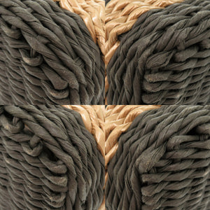 シャネル ストロー グレー かごバッグ ハンドバッグ 1538【中古】CHANEL