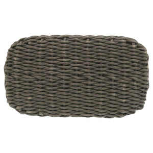 シャネル ストロー グレー かごバッグ ハンドバッグ 1538【中古】CHANEL