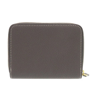 新品同様 ボナベンチュラ ミディアム ファンクショナル ジップウォレット BWAT33R-CGTG レザー チャコール トゥルーグレー 二つ折り財布 1557【中古】BONAVENTURA