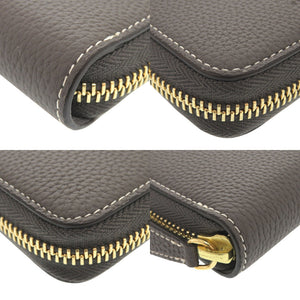 新品同様 ボナベンチュラ ミディアム ファンクショナル ジップウォレット BWAT33R-CGTG レザー チャコール トゥルーグレー 二つ折り財布 1557【中古】BONAVENTURA