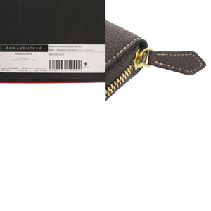 新品同様 ボナベンチュラ ミディアム ファンクショナル ジップウォレット BWAT33R-CGTG レザー チャコール トゥルーグレー 二つ折り財布 1557【中古】BONAVENTURA