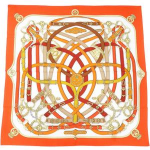 新品同様 エルメス カレジェアン カレ140 CAVALCADOUR カヴァルカドゥール カシミヤ シルク マルチカラー スカーフ 1564【中古】HERMES