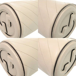 未使用品 グッチ ミニ ワンショルダー ブロンディ 760170 レザー ホワイト 白 ショルダーバッグ 1577【中古】GUCCI