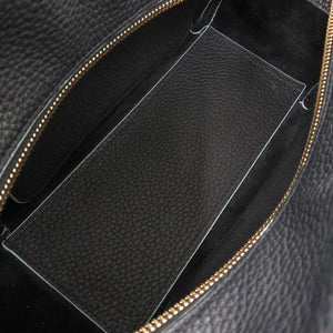 美品 デルボー クールボックス MM トリヨンソフトグレインレザー ネイビー 2way ハンドバッグ 1581【中古】DELVAUX