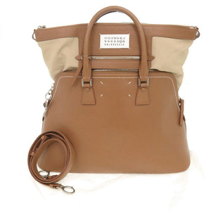 新品同様 メゾン マルジェラ 5AC S61WD0008 レザー ブラウン 2WAY ハンドバッグ ショルダーバッグ 1582【中古】Maison Margiela