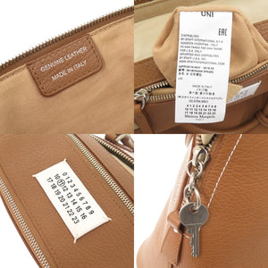 新品同様 メゾン マルジェラ 5AC S61WD0008 レザー ブラウン 2WAY ハンドバッグ ショルダーバッグ 1582【中古】Maison Margiela