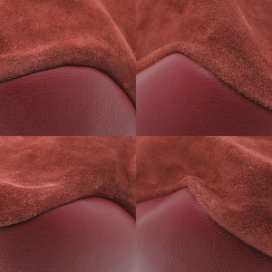 美品 ジョルジオアルマーニ スウェード ボルドー トートバッグ 赤 1584【中古】GIORGIO ARMANI