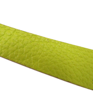 新品同様 エルメス プティアッシュ 鳥居 トリイ レザー イエロー 黄 その他小物 1610【中古】HERMES