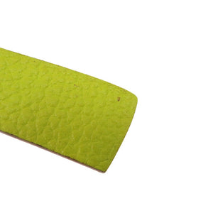 新品同様 エルメス プティアッシュ 鳥居 トリイ レザー イエロー 黄 その他小物 1610【中古】HERMES