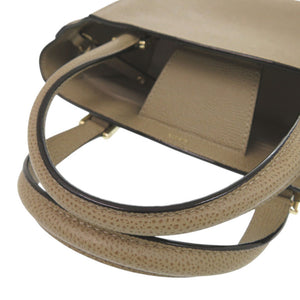 新品同様 ヴァレクストラ 2WAY トリエンナーレ レザー ブラウン ハンドバッグ 茶 1612【中古】Valextra