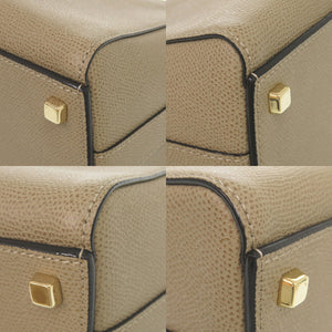 新品同様 ヴァレクストラ 2WAY トリエンナーレ レザー ブラウン ハンドバッグ 茶 1612【中古】Valextra