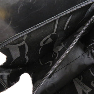 美品 サルヴァトーレフェラガモ 2WAY ヴァラリボン BA214178 レザー ブラック ハンドバッグ 黒 1621【中古】Salvatore Ferragamo